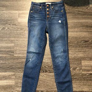 Madewell 10" High-Rise Skinny Jean w/ Butt…